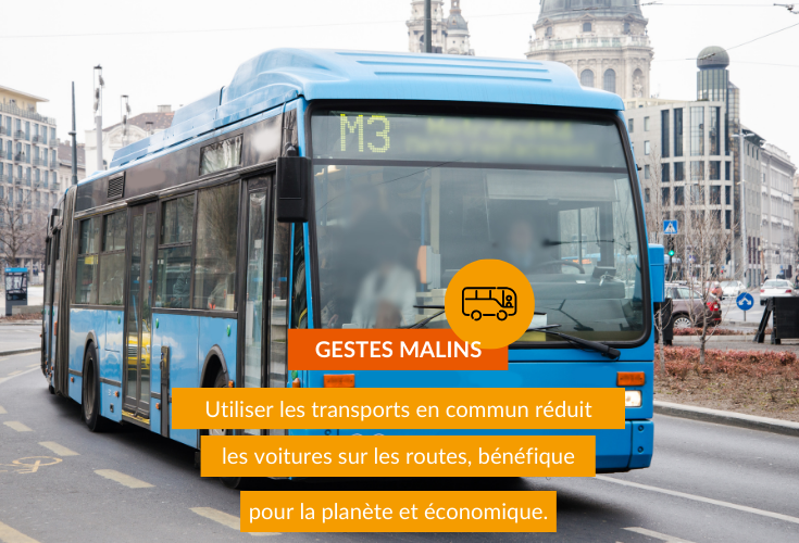 Geste Malin : optez pour les transports en commun